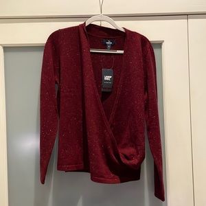 Cashmere Lands’ End Wrap Cardigan